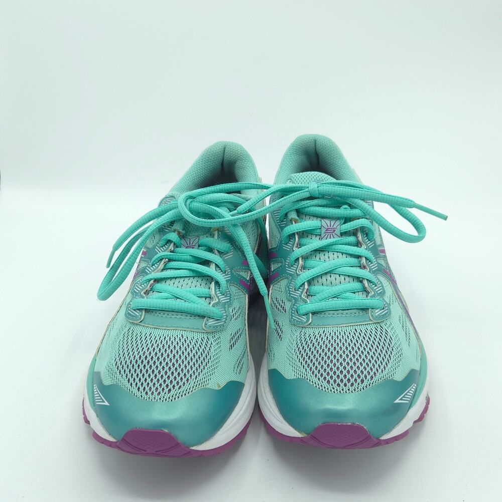Asics GT-1000 5 Women's Size 7 Running Mint Orchid Green Purple Sneakers - Picture 7 of 9